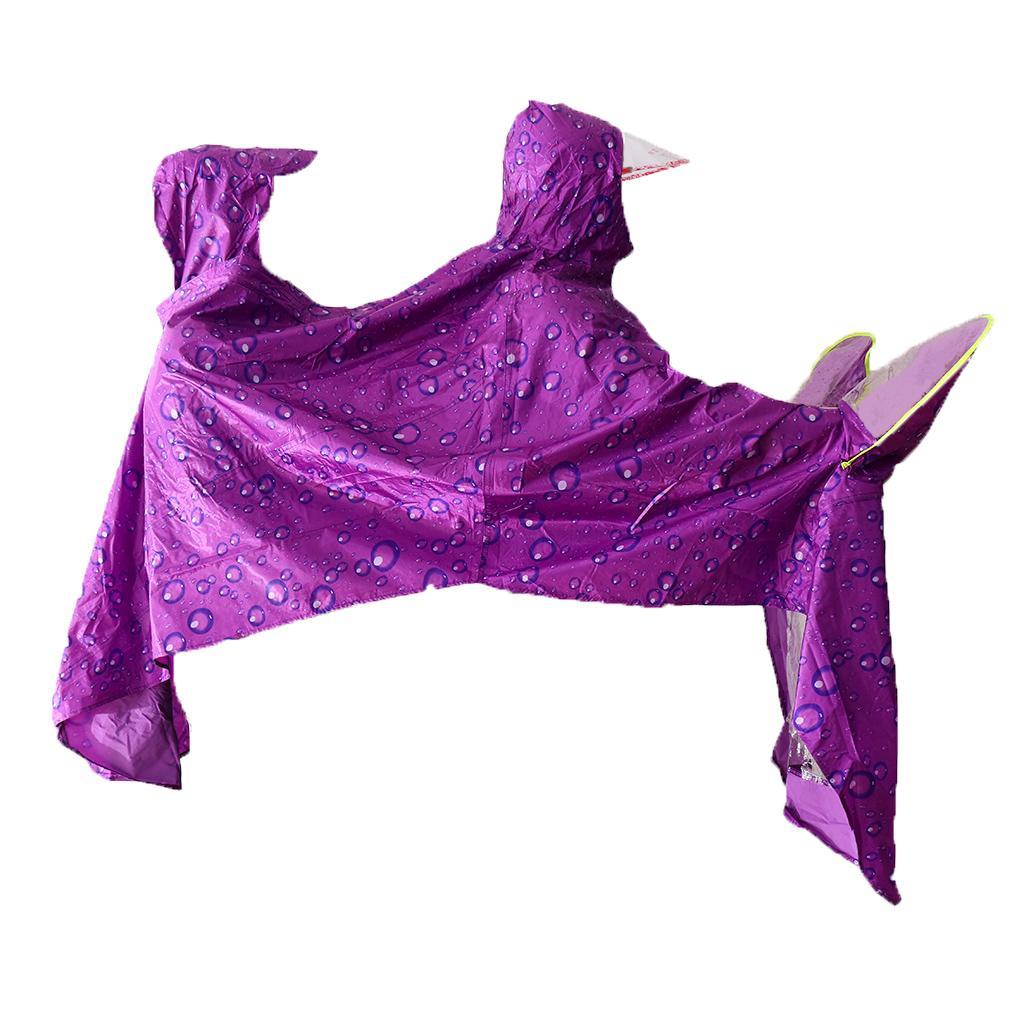 Cycling Bicycle Bike Raincoat Rain Cape Poncho Cloth Rainproof Double Poncho