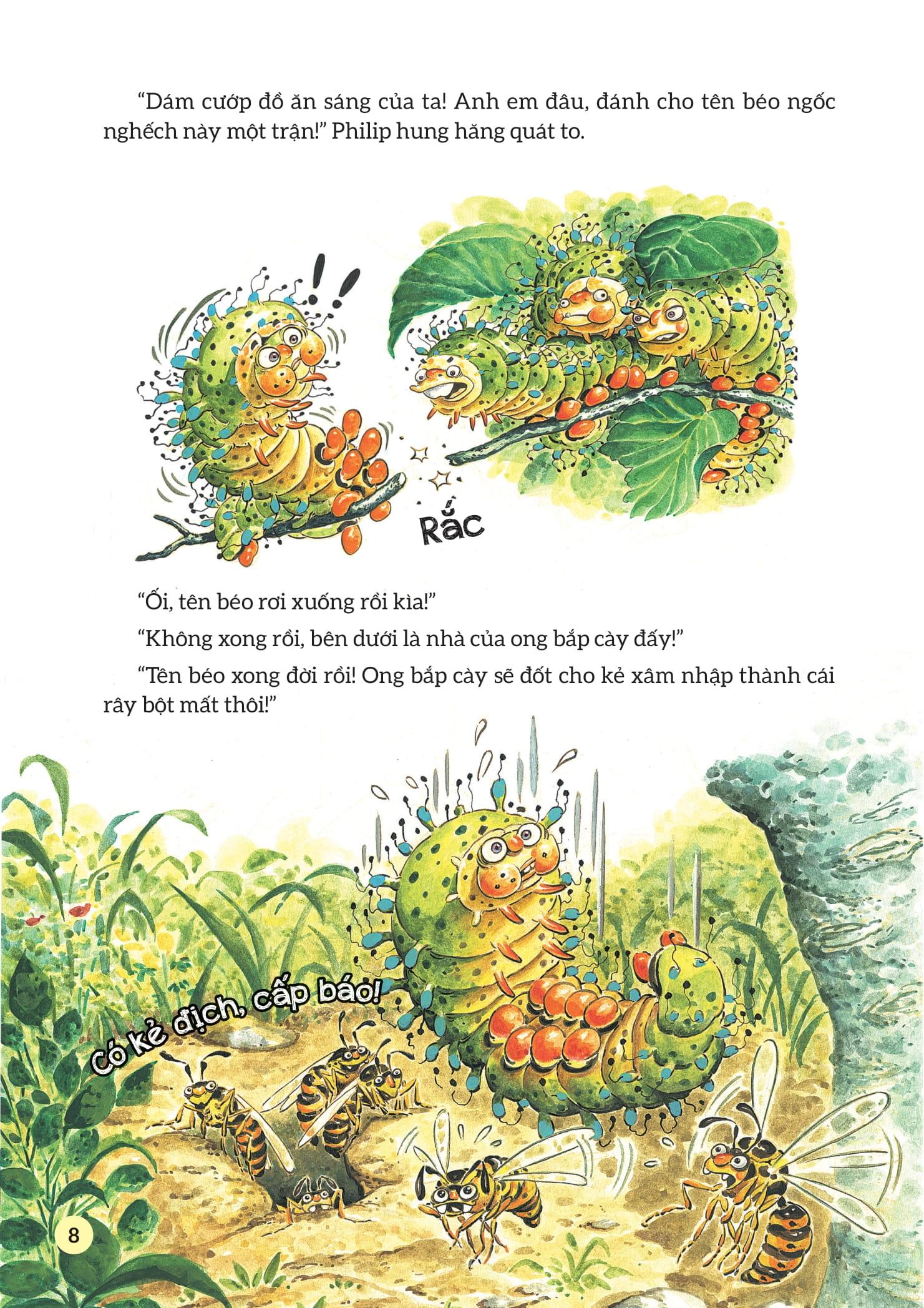 Sách - Truyện Tranh Khoa Học Về Các Loài Côn Trùng - Anh Chàng Kiên Định - Bướm Đêm Chim Công Khổng Lồ