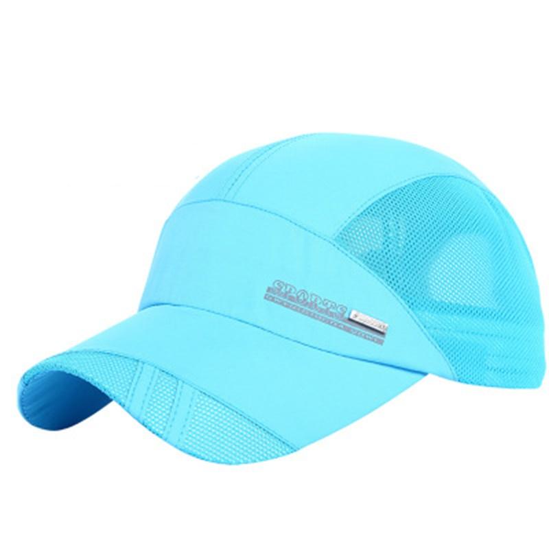 Summer Outdoor Sports Caps Women Quick Dry Breathable Sun Visor Baseball Cap Men Hiking Fishing Running Cap Sun Hat Adjustable