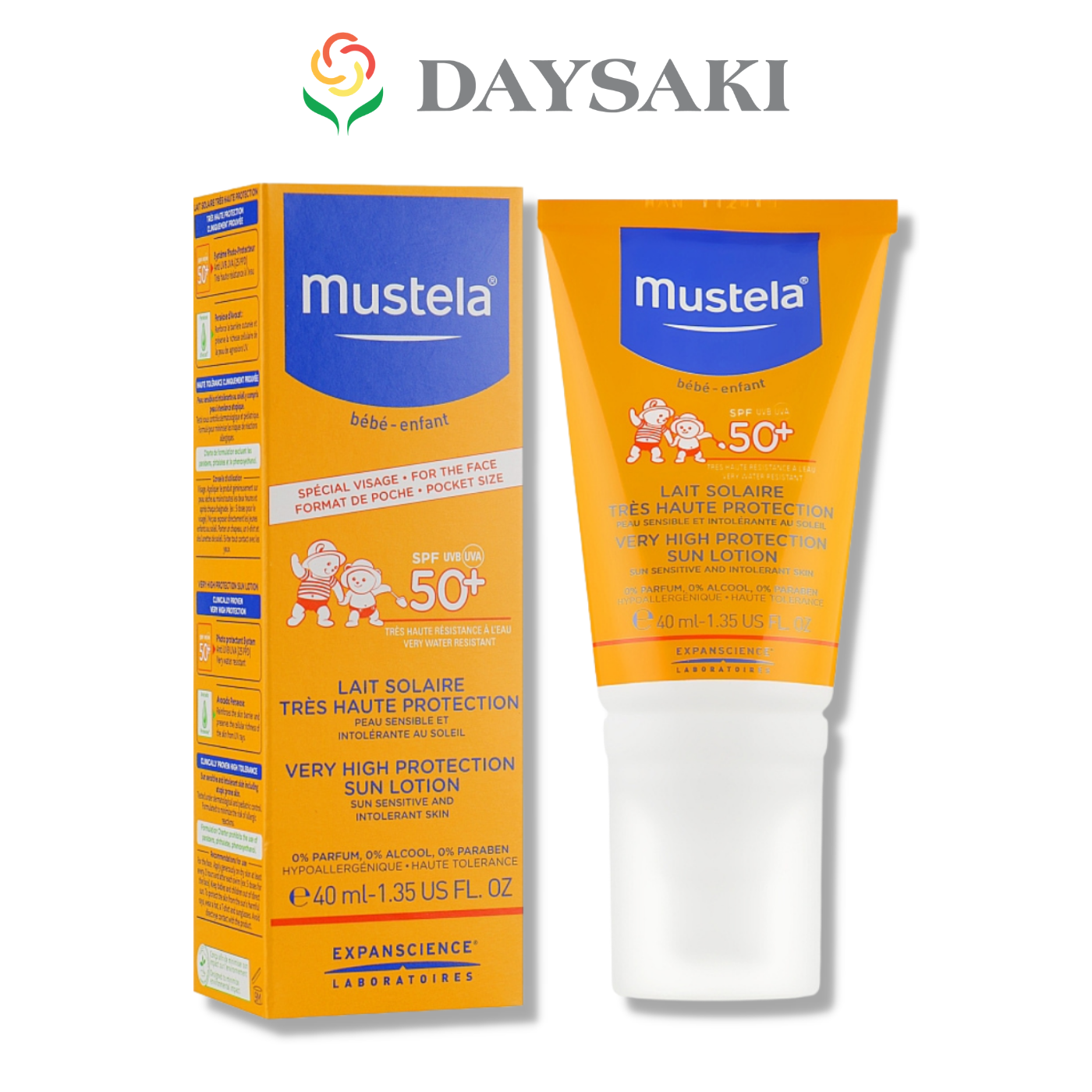 Mustela kem chống nắng - Very High Protection Sun Lotion SPF 50+ 40ML