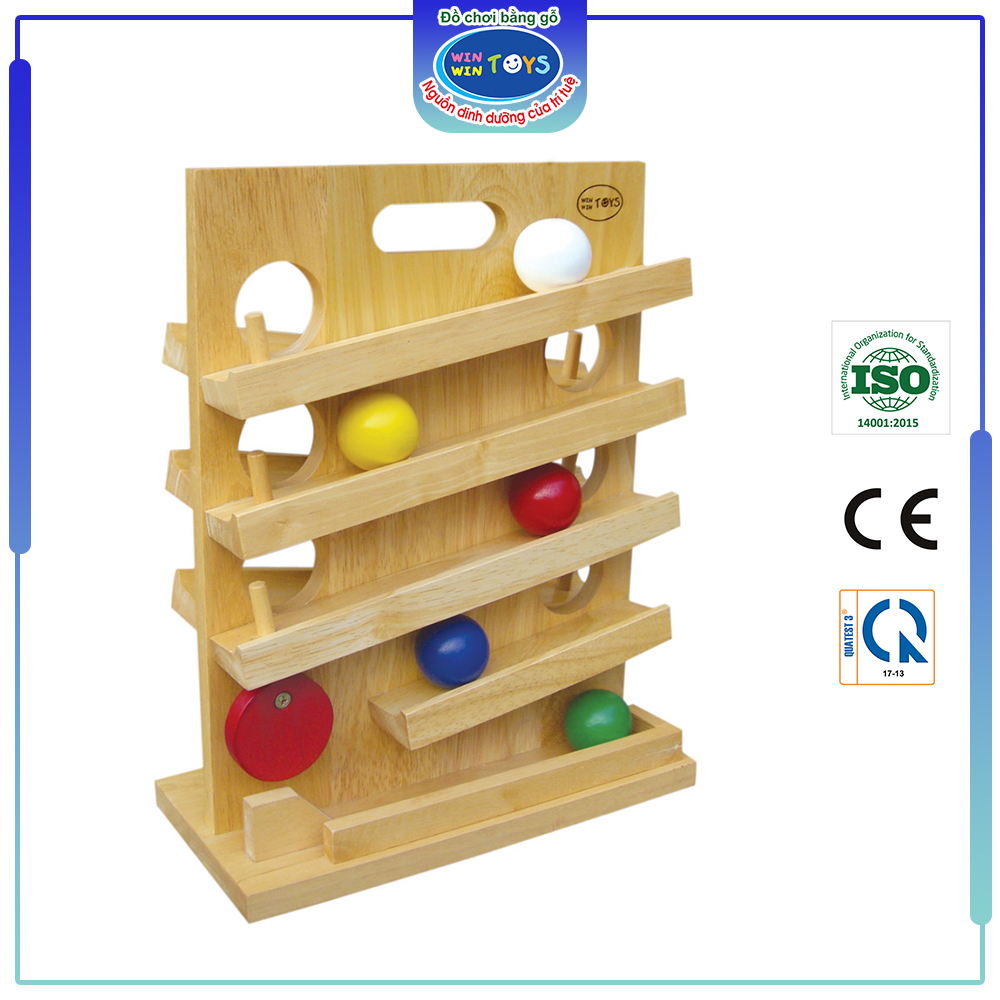Đồ chơi gỗ Trò chơi lăn banh | Winwintoys 60092 | Kích thích trí tò mò và khả năng sáng tạo | Đạt tiêu chuẩn CE và TCVN