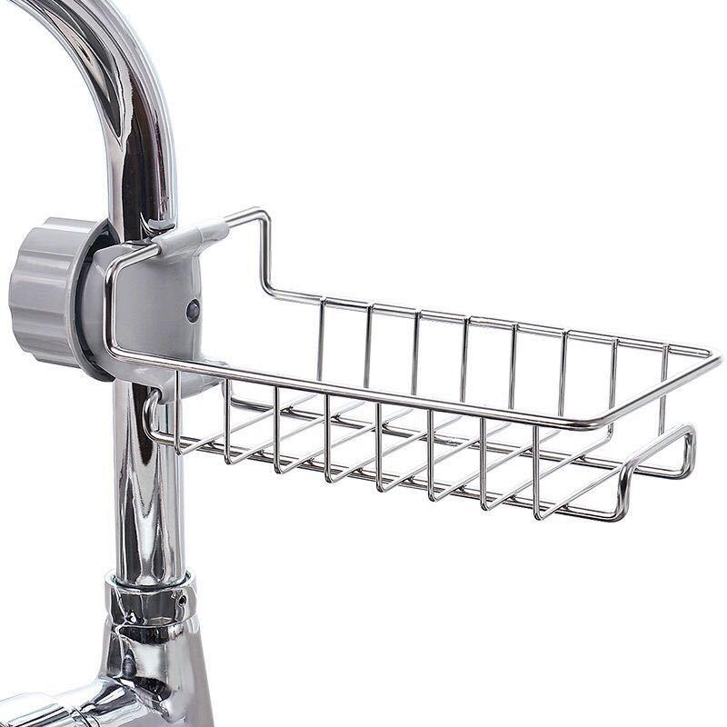 Giỏ Inox Gắn Vòi Rửa Bát Tiện Lợi Sạch Sẽ Để Đồ Rửa Bát Gọn Gàng Và Luôn Khô Ráo
