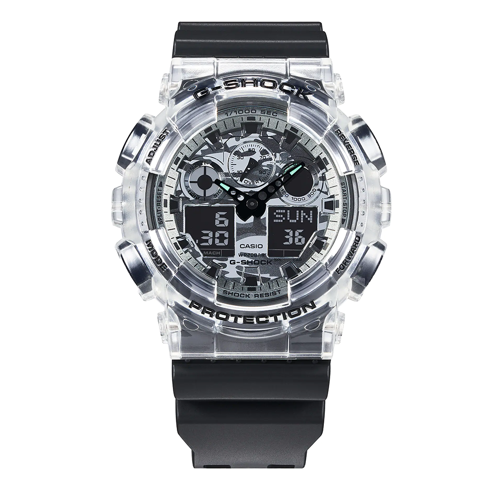 Đồng hồ nam dây nhựa Casio G-Shock chính hãng GA-100SKC-1ADR (51mm)