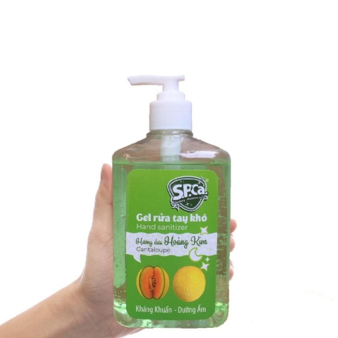 Gel Rửa Tay Khô Diệt Khuẩn SPCa 600ml Nước Rửa Tay Khô Dạng Gel Làm Sạch Nhanh Vượt Trội, Dưỡng Ẩm Không Gây Khô Hại Da