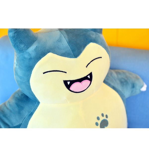 Gấu Bông Pokemon - Snorlax Cười Tươi Gb24 (Tặng 1 Móc Khóa Dây Da Pu Đính Đá Lấp Lánh Màu Ngẫu Nhiên)