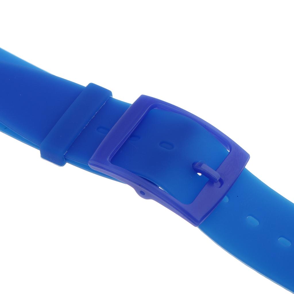 16mm Replacement Soft Silicone Rubber Sports Watch Band Bracelet for Smart Watch