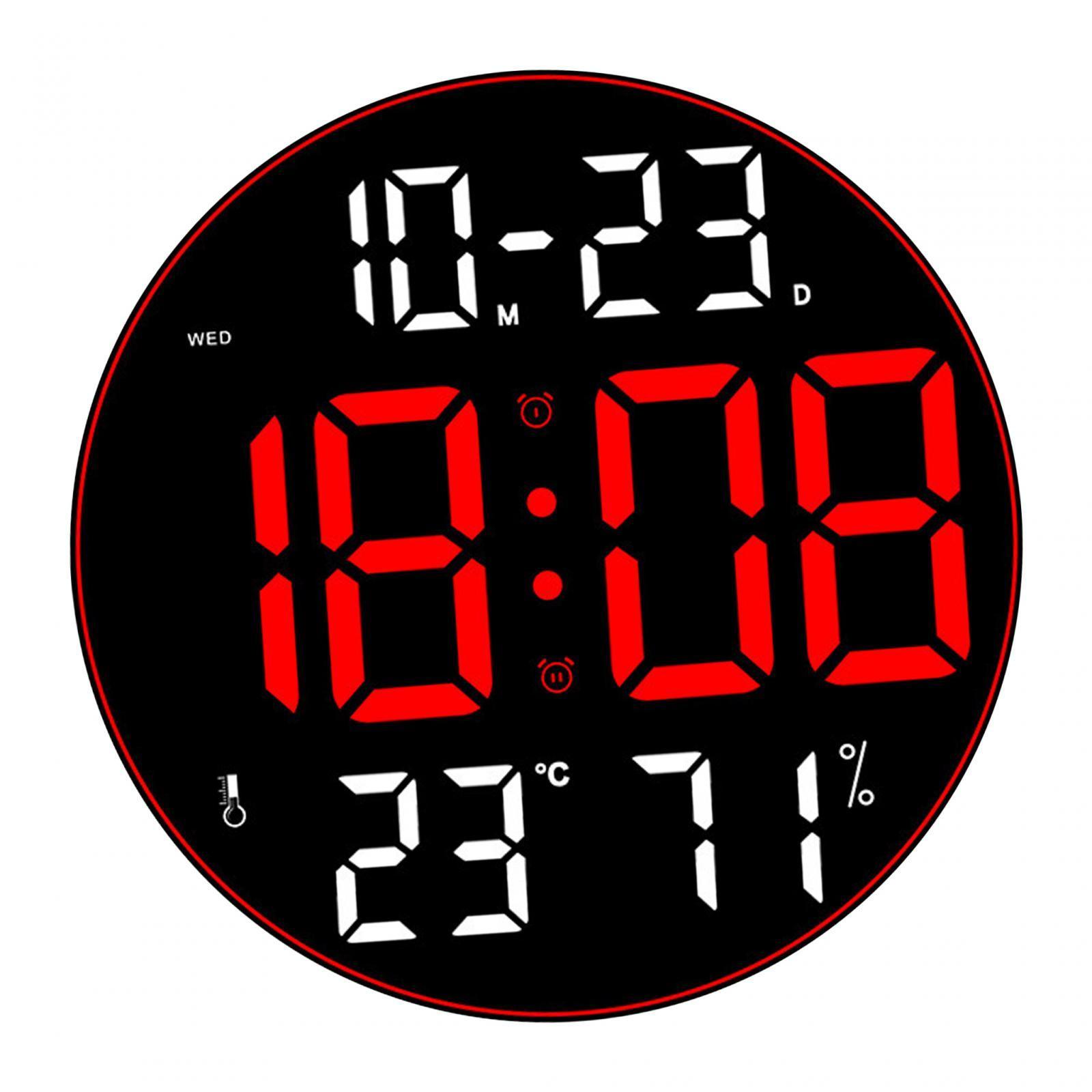 Digital Clock Alarm Clock Modern Table Simple Remote Control LED Clocks LED Wall Desk Clock for Apartment Office Living Room Hotel Hall Cafe