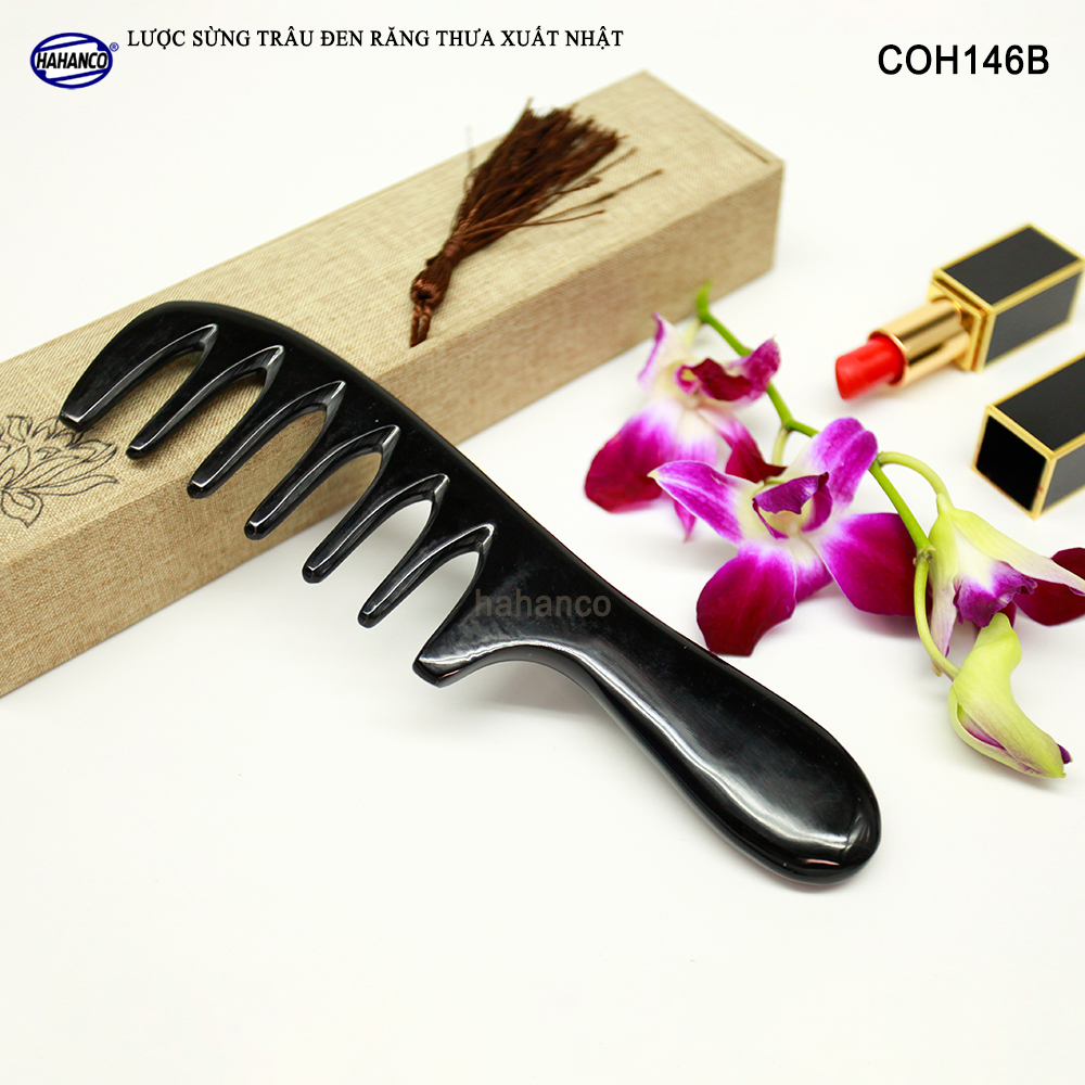 Lược Sừng massage đầu giúp lưu thông máu COH146 - Lược răng thưa - Chăm sóc sức khỏe