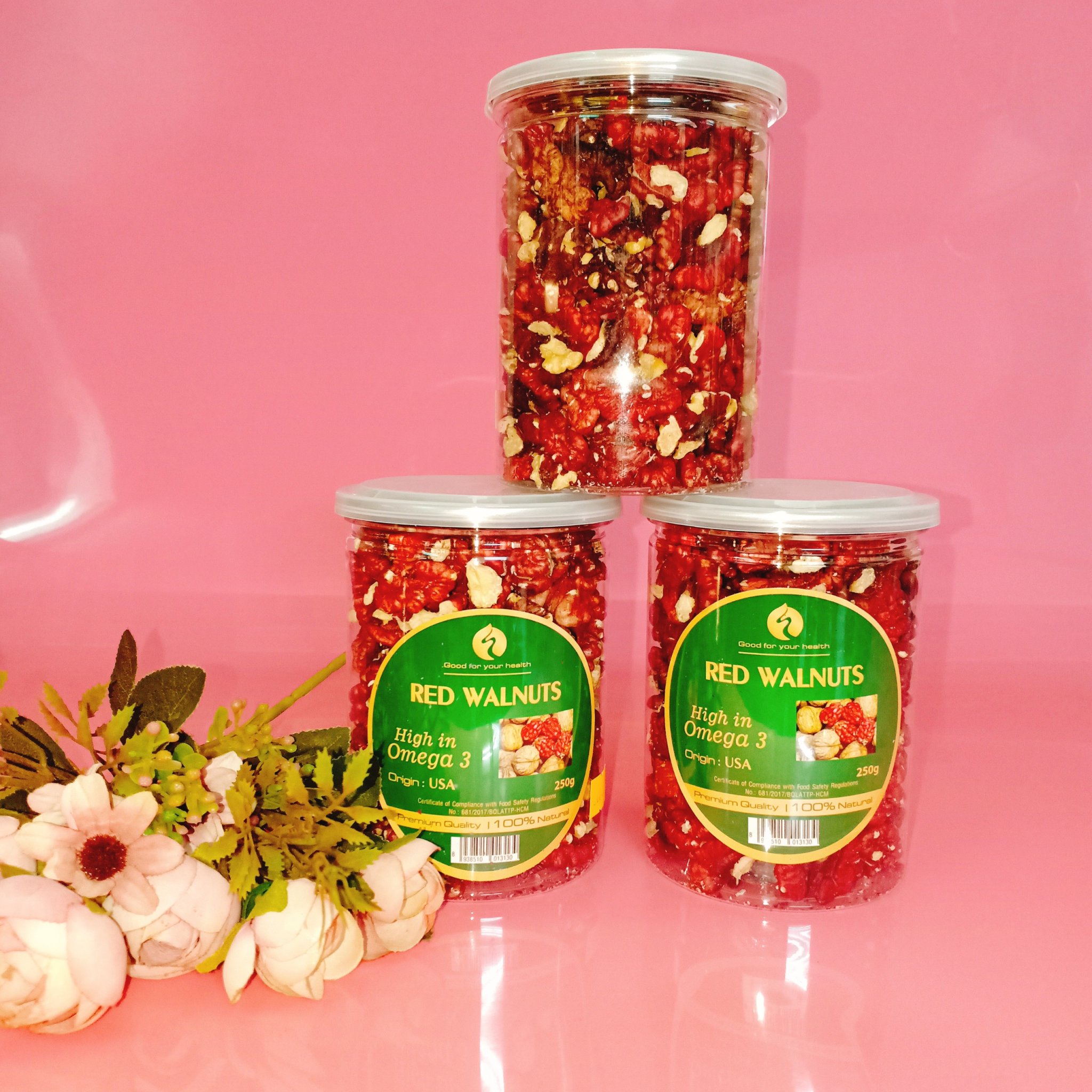 Hạt Óc Chó đỏ tách vỏ Hũ 250g