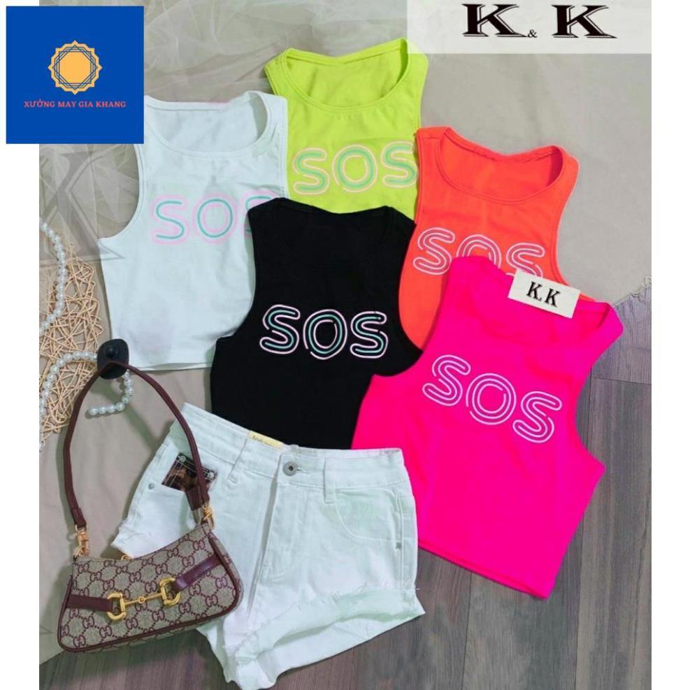 MS: 220583 - Áo sport body ôm, lửng kiểu ba lỗ, phong cách thể thao cho bé gái