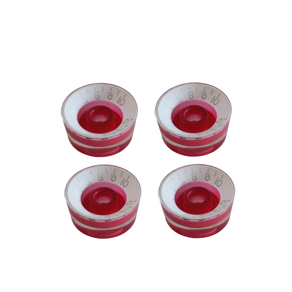 Baoblade 4X Đàn Guitar Tập Tông Núm Điều Khiển Núm cho Đàn Guitar Điện Đỏ