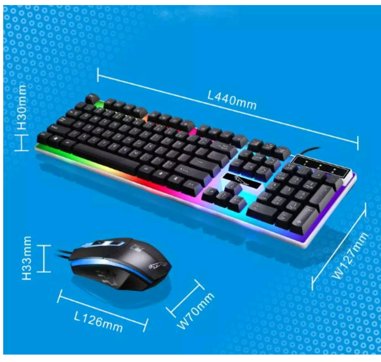 BỘ BÀN PHÍM GIẢ CƠ +CHUỘT CHO MÁY TÍNH BÀN LAPTOP CÓ ĐÈN LED MÀU CỰC ĐẸP HÀNG CHUẨN CHẤT LƯỢNG GIÁ TỐT