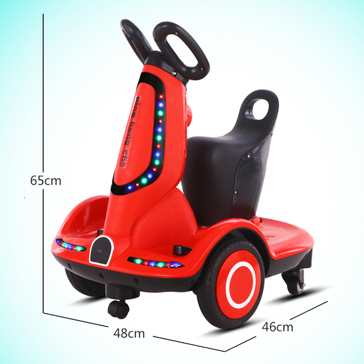 Xe điện trẻ em giữ cân bằng cho bé trai bé gái có điều khiển từ xa, có đèn nhạc