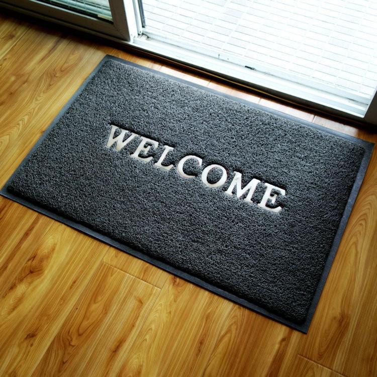 Thảm nhựa chống trơn Welcome 40x60cm. Thảm welcome nhựa rối