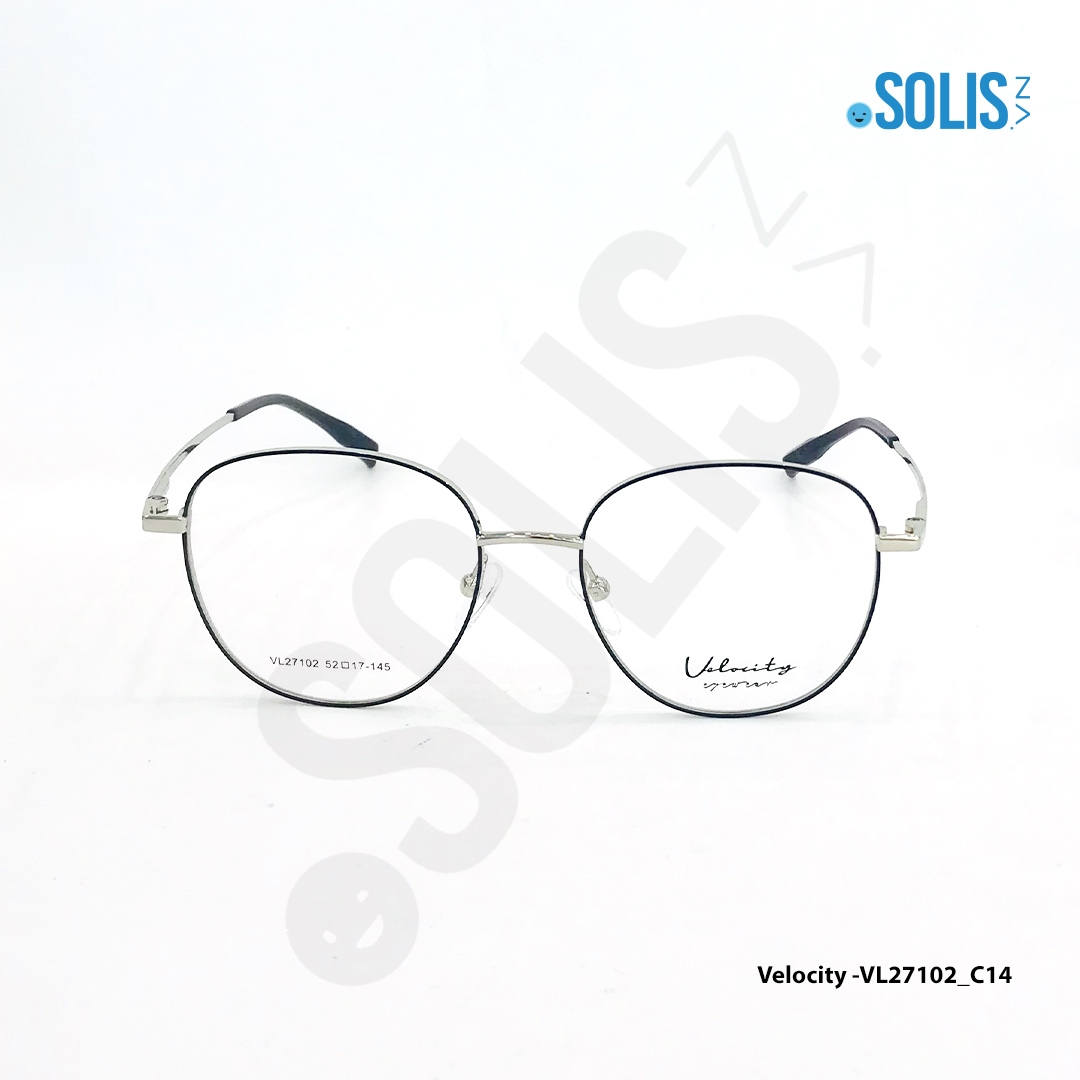 Gọng kính kim loại hiệu Velocity VL27102 KÍCH THƯỚC 52-17-145
