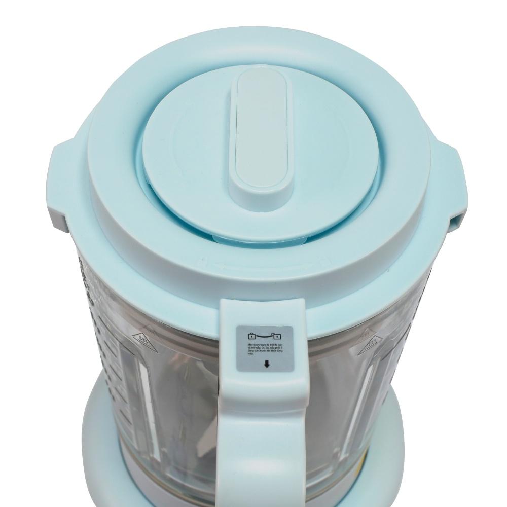Máy làm sữa hạt, xay sinh tố, nấu cháo dinh dưỡng em bé Mishio cối thủy tinh borisilicate 1.75L