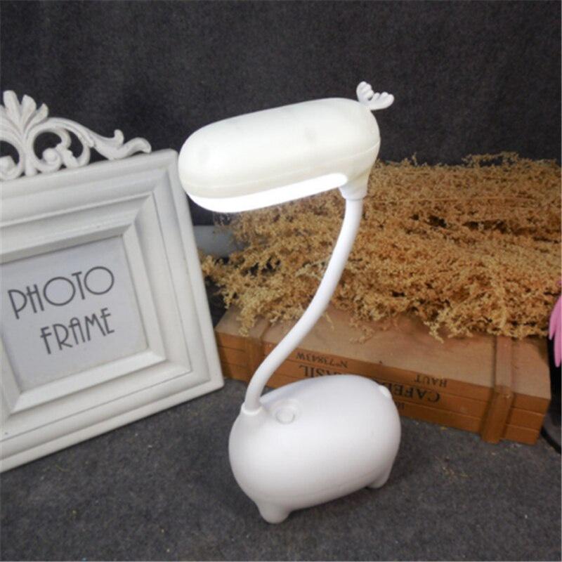 LED Night Light Eye-Caring Table Lamp Desk Lamp with USB Charging Port Reading