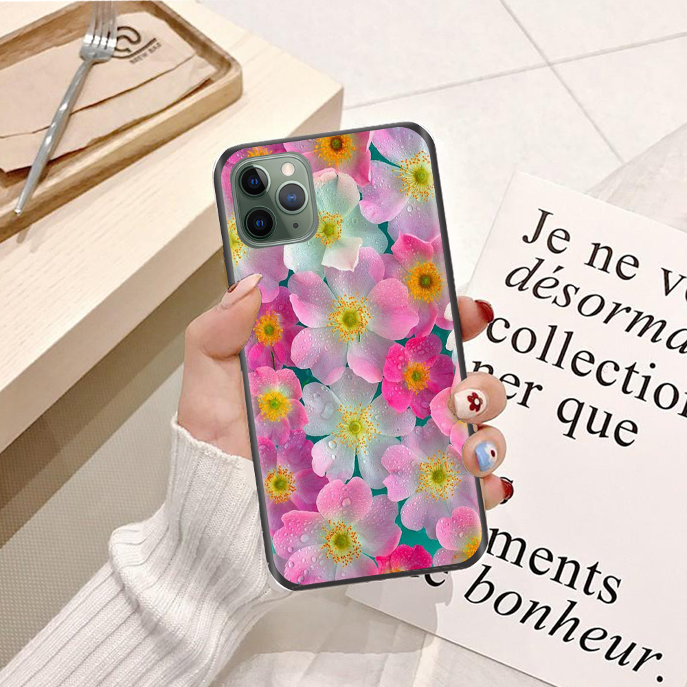 Ốp lưng điện thoại iPhone 11 Pro Max viền silicon dẻo TPU  hình Hoa Cảnh - Hàng chính hãng