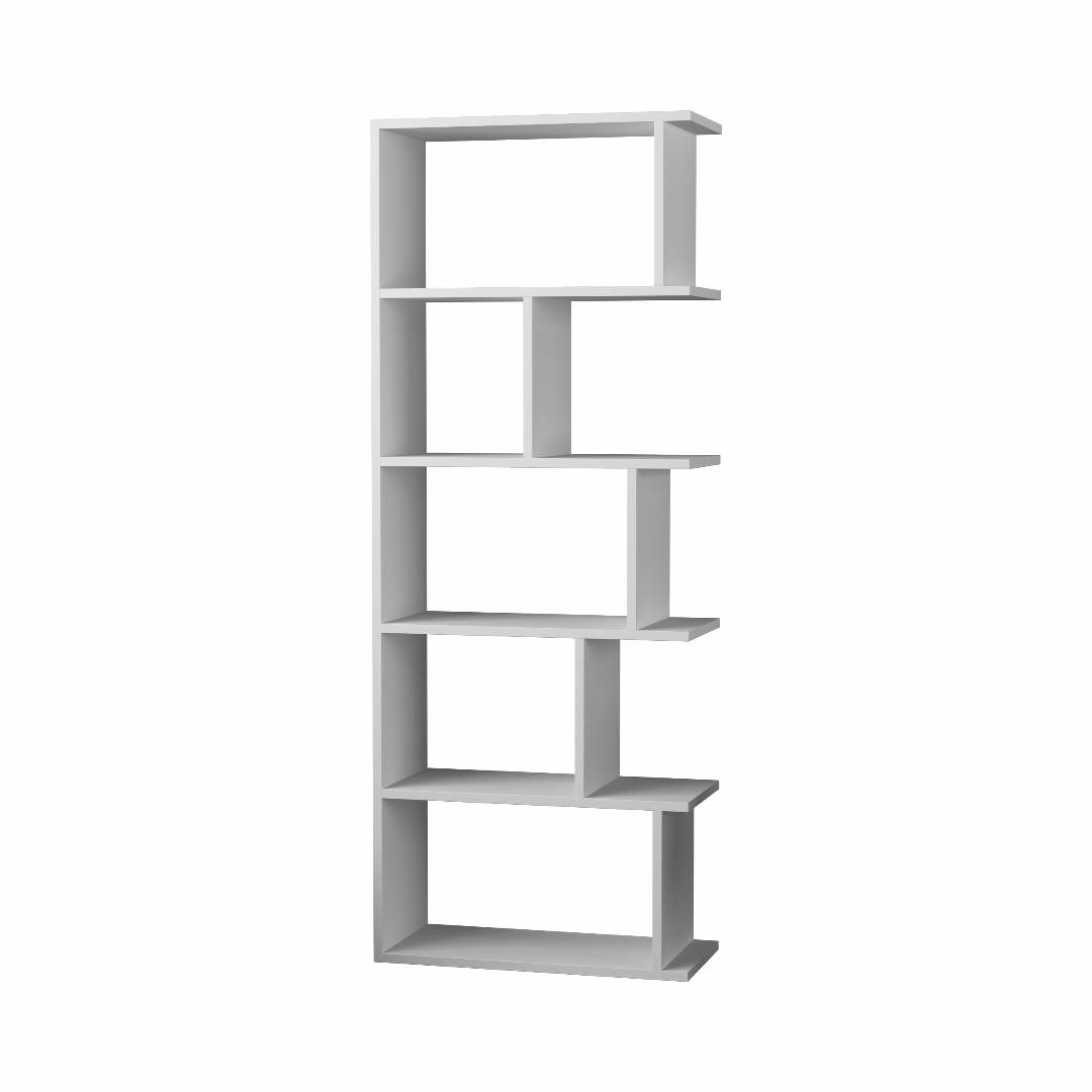 Kệ sách gỗ hiện đại SMLIFE Bayside  | Gỗ MDF dày 17mm chống ẩm | D60xR28xC160cm - Màu