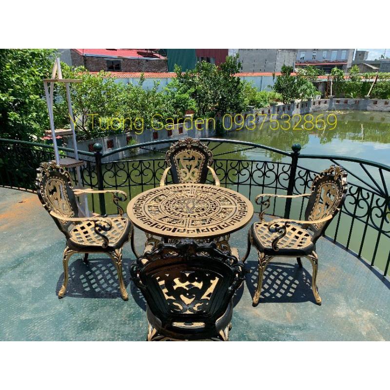 Bàn ghế sân vườn nhôm đúc cao cấp