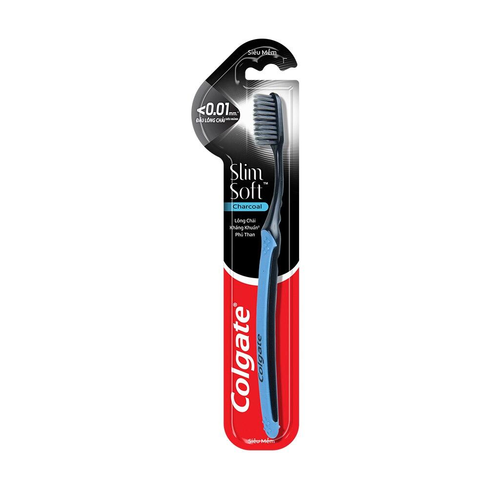 Bàn Chải Đánh Răng Colgate SlimSoft Charcoal Siêu Mềm Mảnh