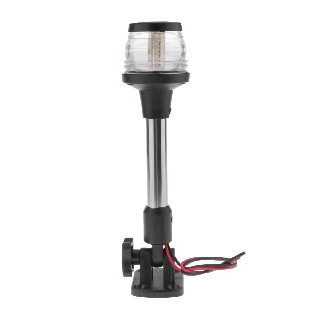 9" Adjustable Marine Anchor Lights ° White LED 12-24V