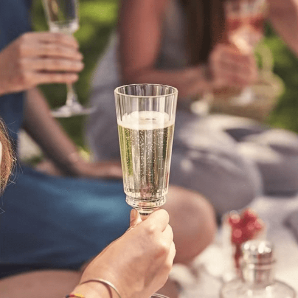 BỘ 6 LY CHAMPAGNE PHA LÊ PHÁP CRISTAL D'ARQUES MACASSAR 170ML Hàng chính hãng