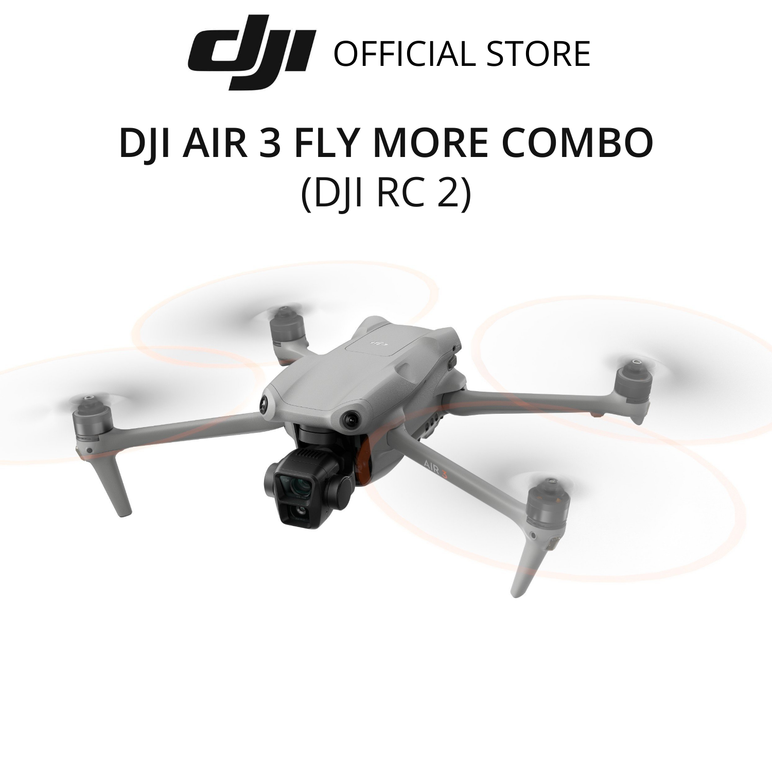 Hình ảnh Flycam DJI Air 3 Fly More Combo kèm điều khiển có màn hình (DJI RC 2) camera kép quay video chất lượng 4K HDR - Hàng chính hãng