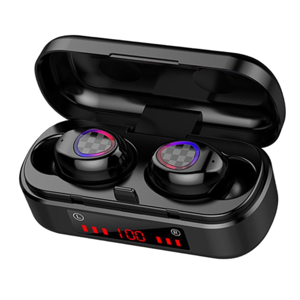 Bass Stereo Wireless Headphones Bluetooth 5.0 &Charging Case for Running