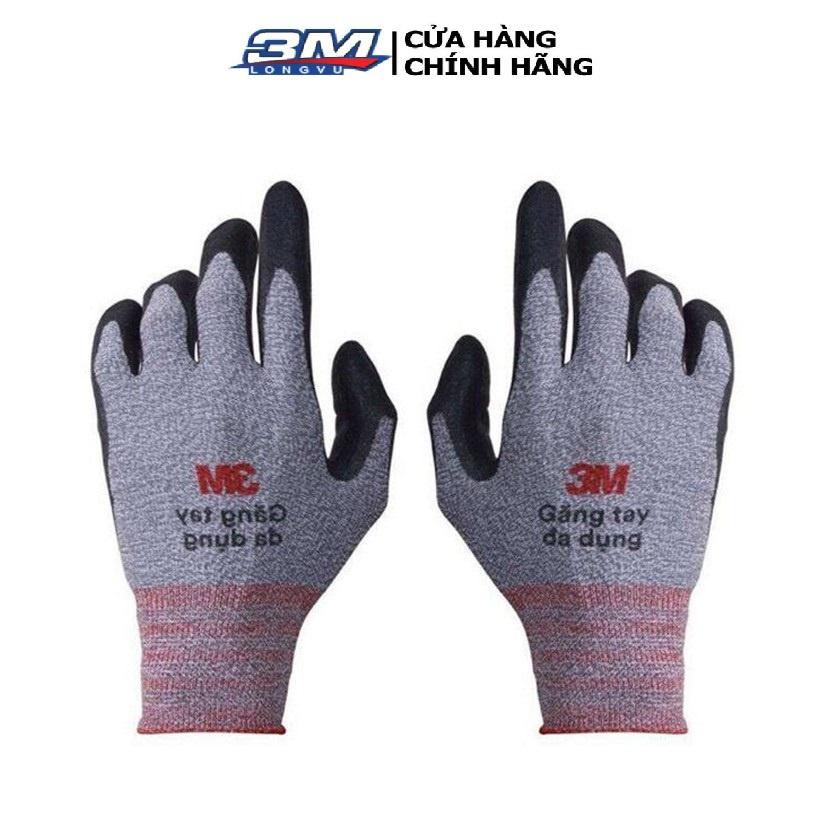 Găng Tay Đa Dụng 3M GTDD - Size M Màu Xám - 3M Long Vu