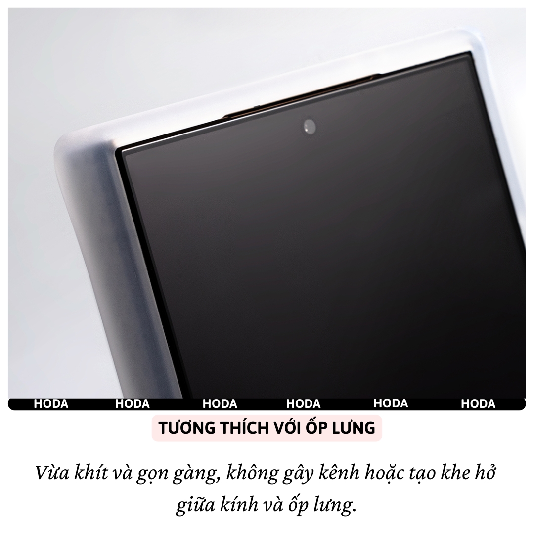 Kính cường lực Full viền màn hình cho Samsung Galaxy S24 Ultra / S25 Ultra / S26 Ultra hiệu Hoda 0.21mm - Kính Chống Xước 9H, Chống Nổ, Bảo Vệ Toàn Màn Hình iPhone, Nano Chống Bẩn, Trong Suốt Crystal Clear, Tăng Cường Gấp Đôi- Hàng nhập khẩu