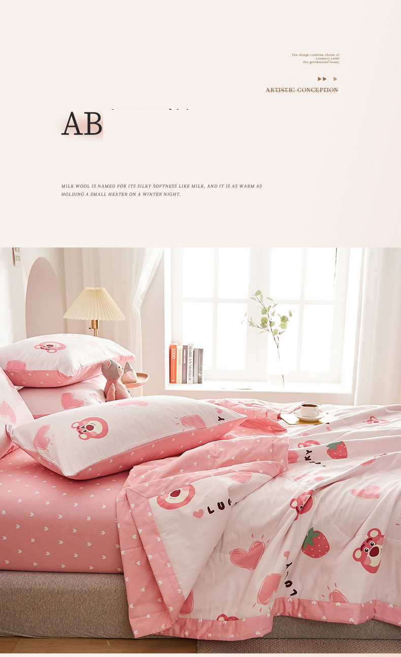 Chăn mỏng mùa thu đông mát mẻ chất liệu 100% cotton nguyên chất mềm mại