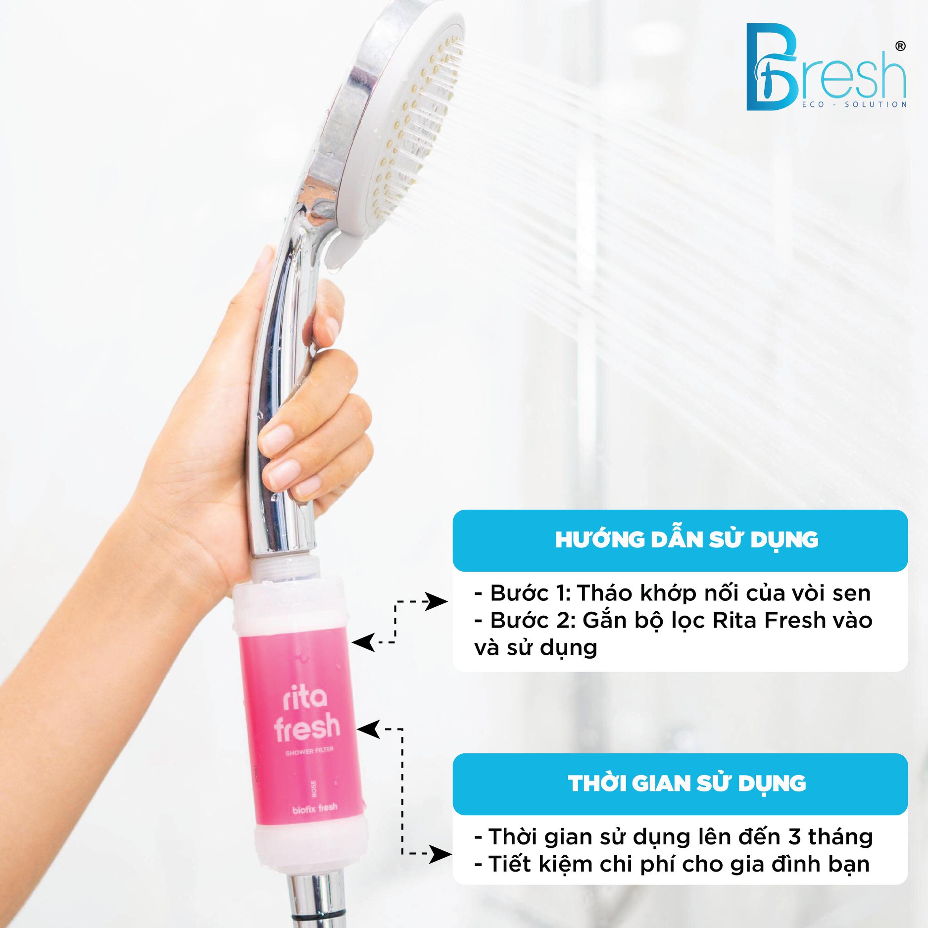 Lõi lọc nước vòi sen - Rita Fresh