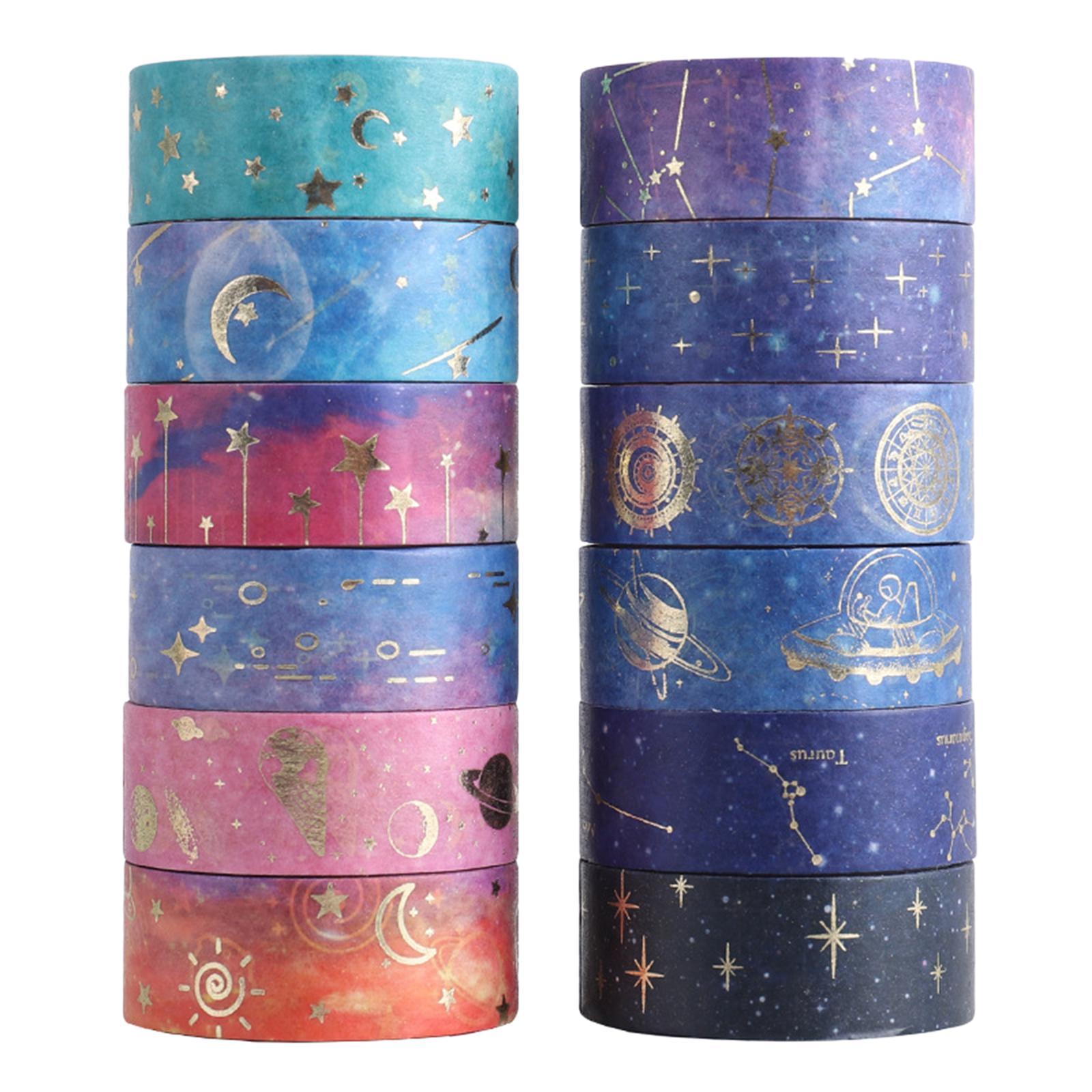 12 Sky Washi Tape Set Sticker Masking Paper Tapes for Wrapping