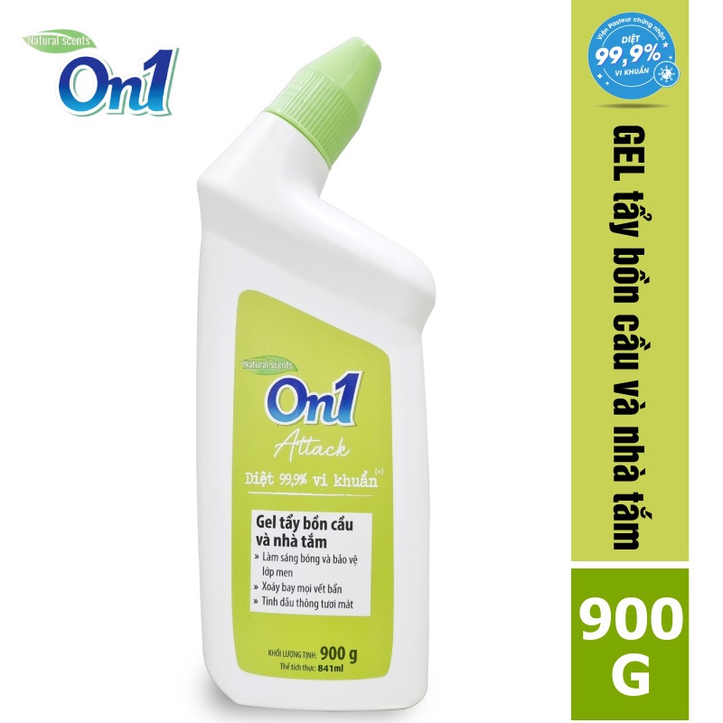 Gel tẩy bồn cầu và nhà tắm On1 Attack 900g N0502