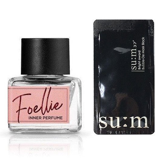 Nước hoa vùng kín Foellie Eau De Innerb Perfume Hàn Quốc 5ml  Tặng kèm 1 mặt nạ sủi bọt Sum 37 Đen – Hồng