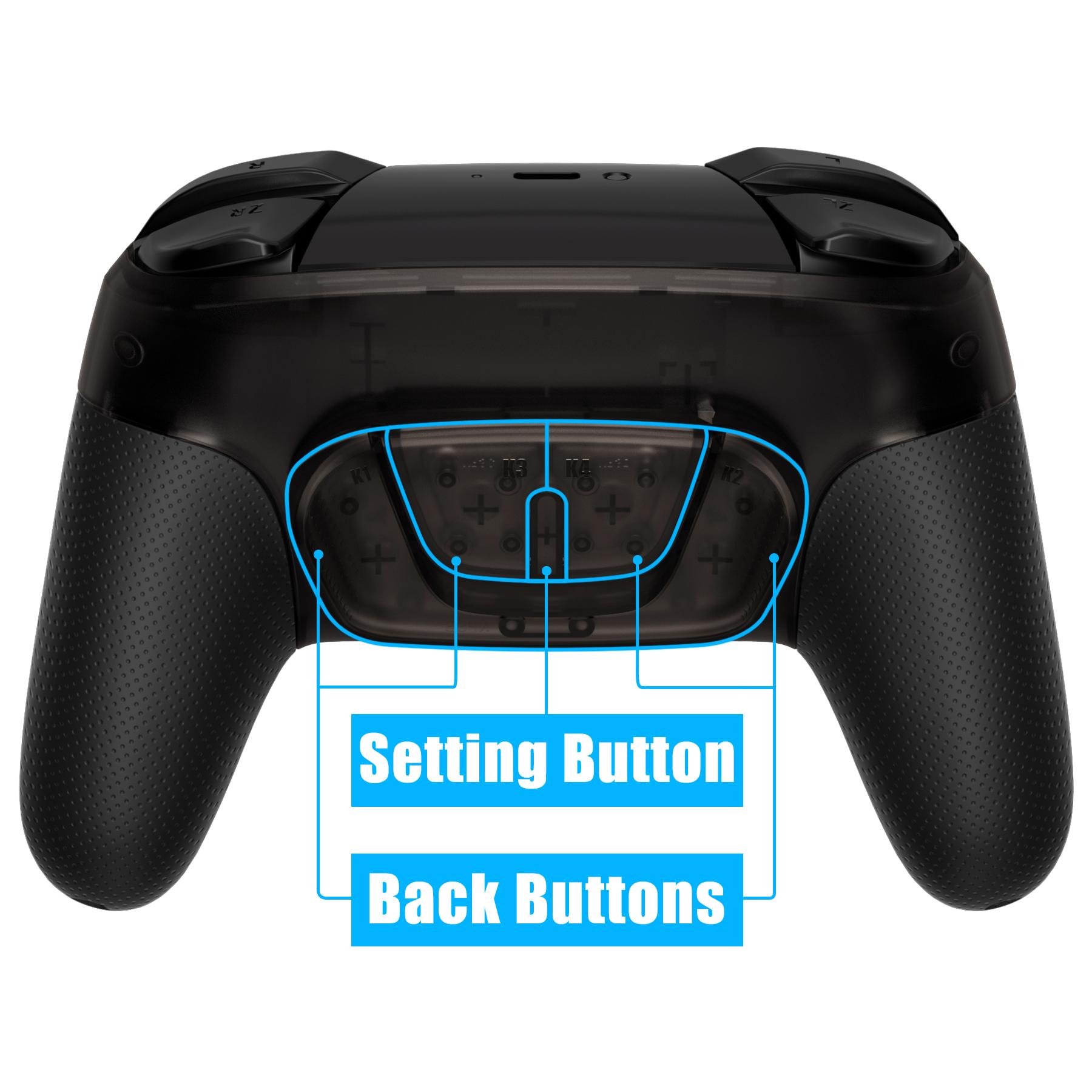 Bộ công cụ REMAP có thể lập trình màu đen cực đoan cho bộ điều khiển Nintendo Switch Pro, Nâng cấp bảng trở lại vỏ