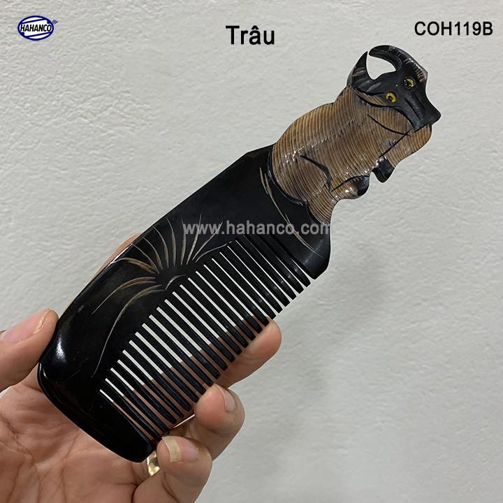 Lược sừng trâu 12 con giáp (Size: L-18cm) ️Quà tặng ý nghĩa cho bạn bè, người thân