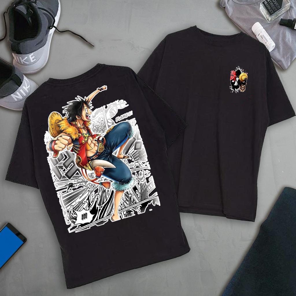 BÁN CHẠY BST Áo thun Anime Luffy One Piece - Kimetsu No Yaiba unisex hàng đẹp giá rẻ