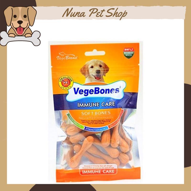 Xương gặm làm sạch răng, mượt lông, bổ sung canxi cho chó Vegebones (Gói 60g)