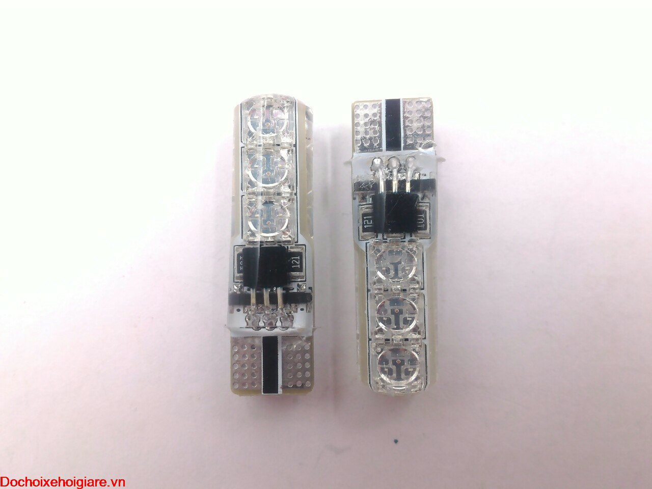 Đèn xi nhan demi xe máy 16 màu có remote điều khiển
