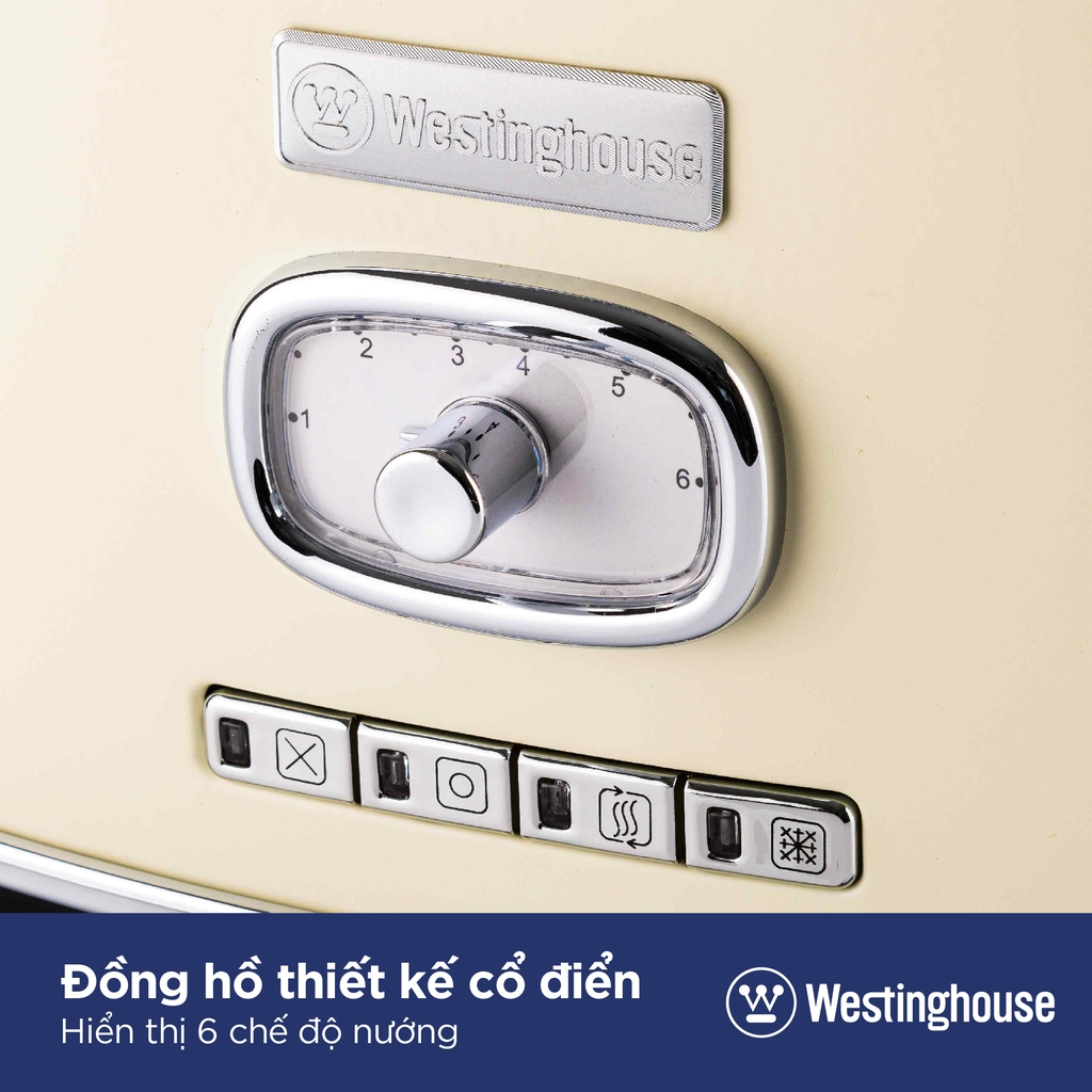 Máy nướng bánh mì 2 lát Westinghouse WKTTB857 (815W) - Hàng chính hãng