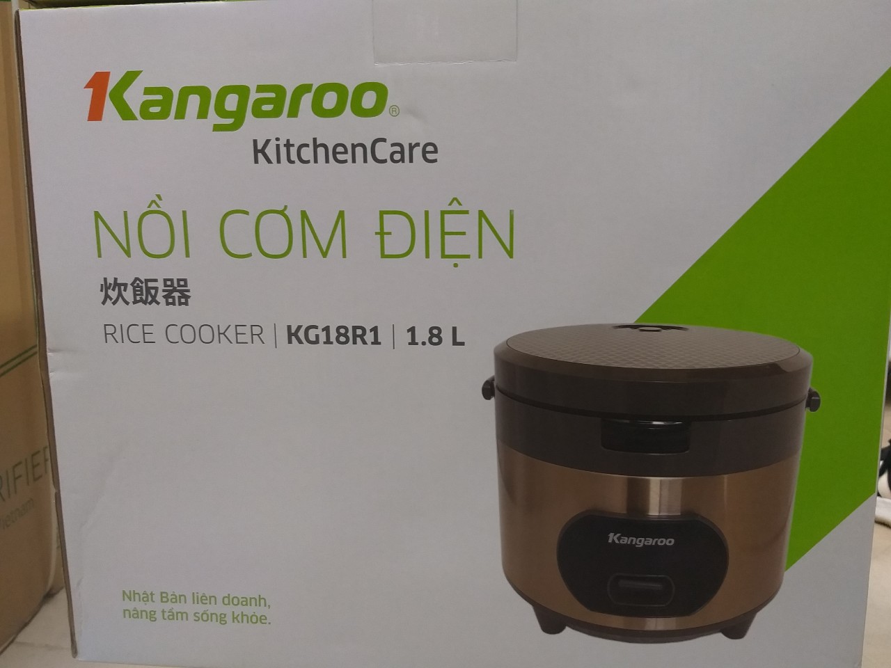 Nồi cơm điện Kangaroo KG18R1 hàng chính hãng bảo hành 12 tháng