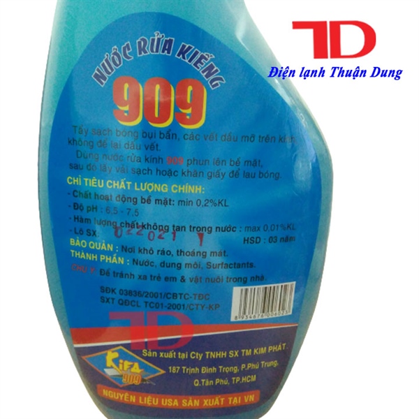 Nước tẩy đa dụng 909 loại lớn và loại nhỏ
