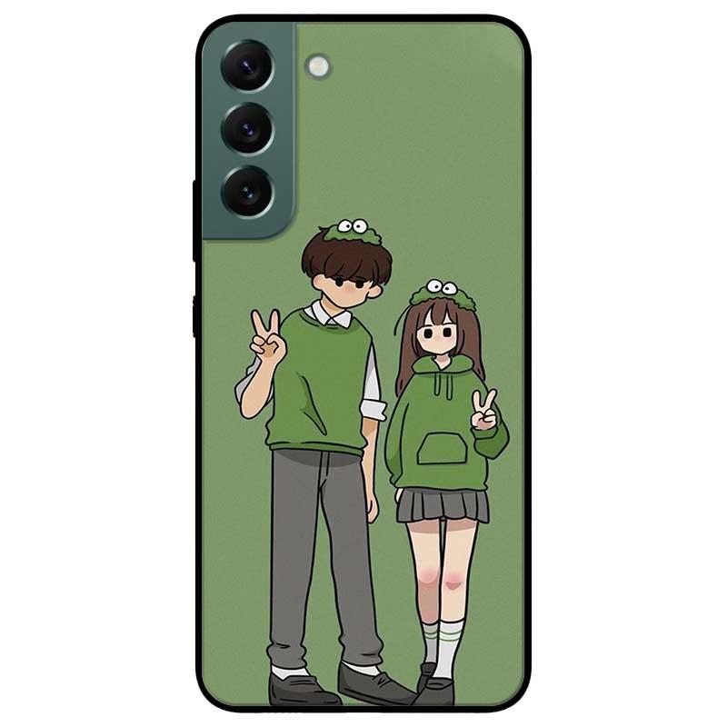 Ốp lưng dành cho Samsung S22 - S22 Plus - S22 Ultra - Cặp Đôi Xanh