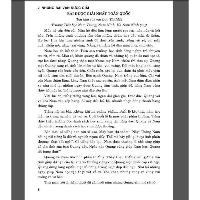 Sách - Đề Thi Học Sinh Giỏi Văn Toàn Quốc Và Những Bài Được Giải Bậc Tiểu Học - Dùng Chung Các Bộ Sgk Hiện Hành - Hồng Ân