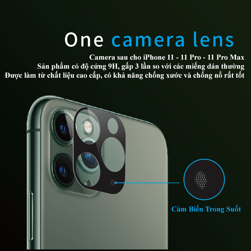 Cường lực camera sau cho dòng IPHONE - Chính Hãng CAPARIES