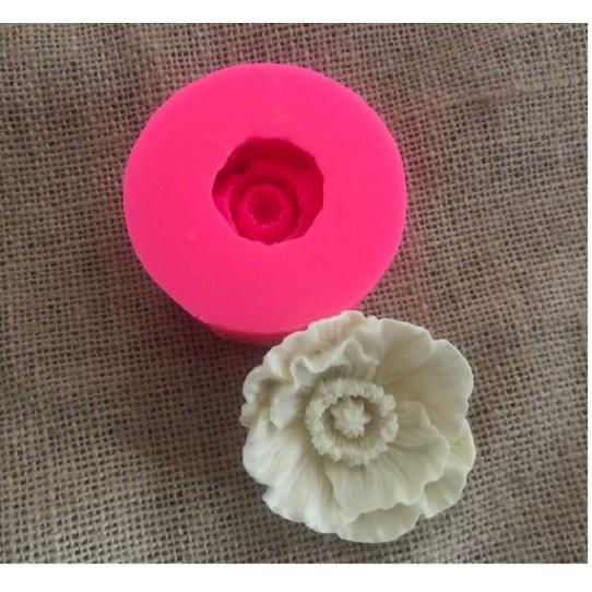 Khuôn silicon 3D hình hoa anh túc