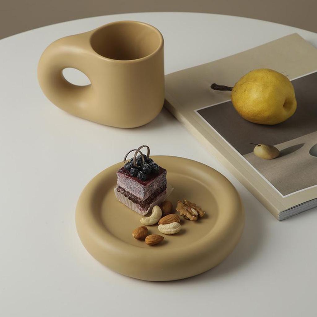 Ceramic Coffee Mug Portable Milk Tea Cup Microwave, Dishwasher Safe for Coffee Tea