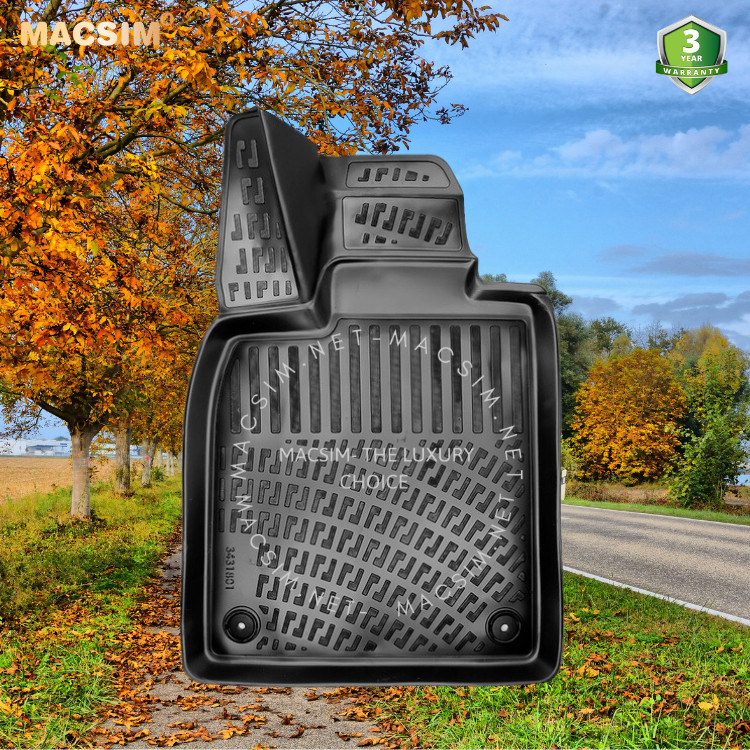 Thảm lót sàn ô tô nhựa TPU Silicon Porsche Taycan 2019- Nhãn hiệu Macsim